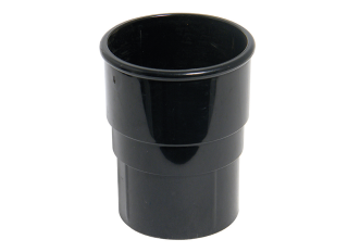 Floplast RS1 Pipe Socket Connector Black 68mm