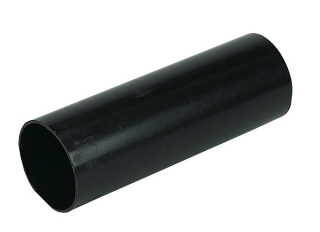 Floplast RP2.5 Round Downpipe Black 68mmx2.5m