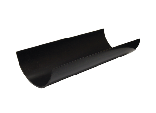 Floplast RG4 Half Round Gutter Black 112mmx4m